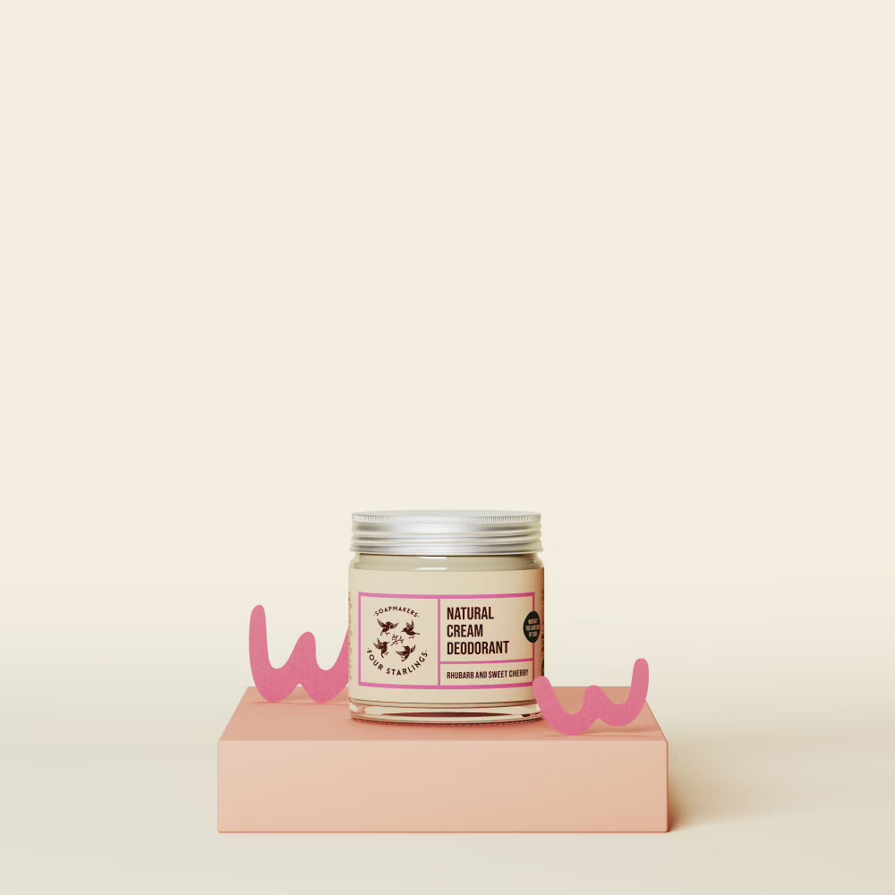 Four Starlings🐦⬛ “Rabarbarų ir Saldžiūjų Vyšnių” aromato natūralus dezodorntas