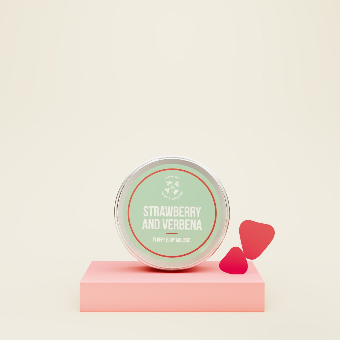 Four Starlings🐦⬛ Kūno kremas/ putėsiai „Braškė ir verbena“ – 150 ml.