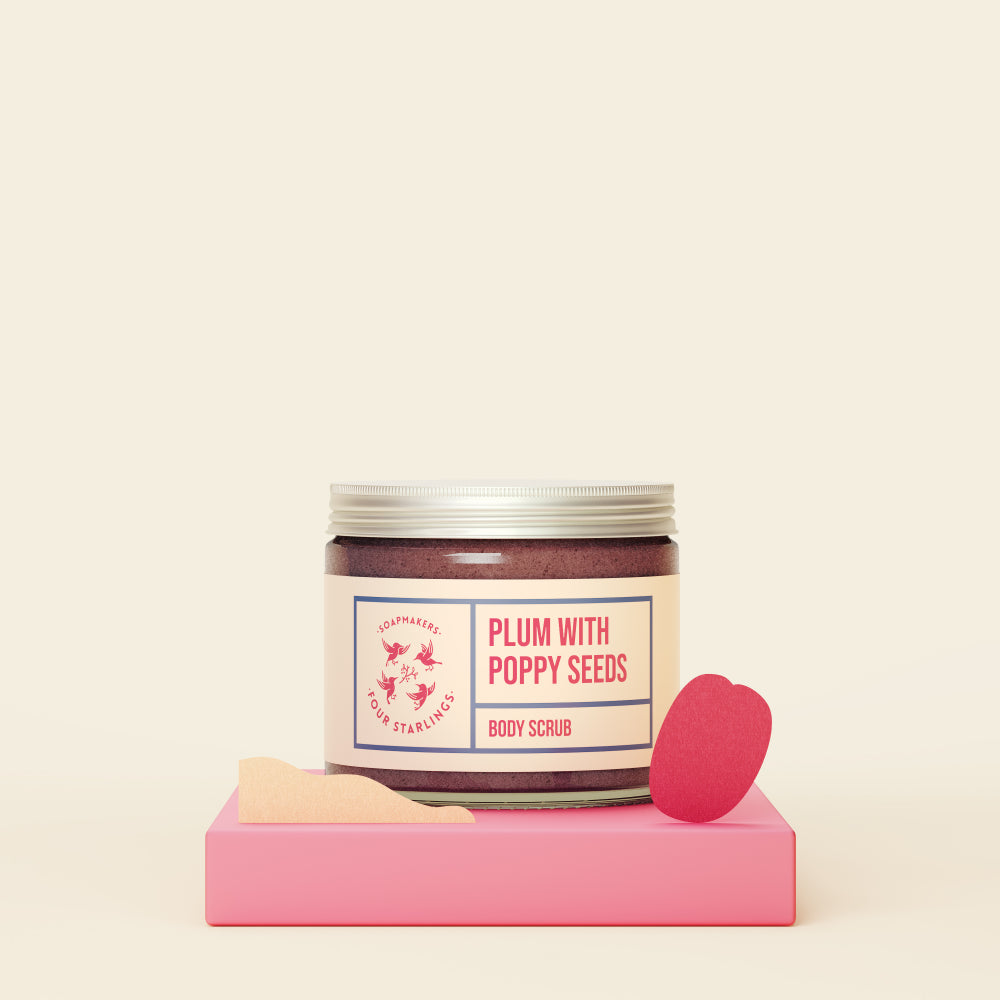 Four Starlings 🐦⬛ „Slyva su Aguona“ - cukrinis kūno šveitiklis