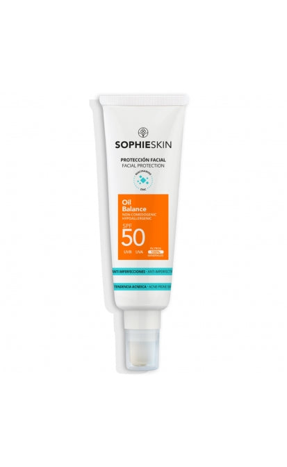 SOPHIE SKIN OIL BALANCE APSAUGINIS FLUIDAS VEIDUI NUO SAULĖS SPF 50, 50 ML
