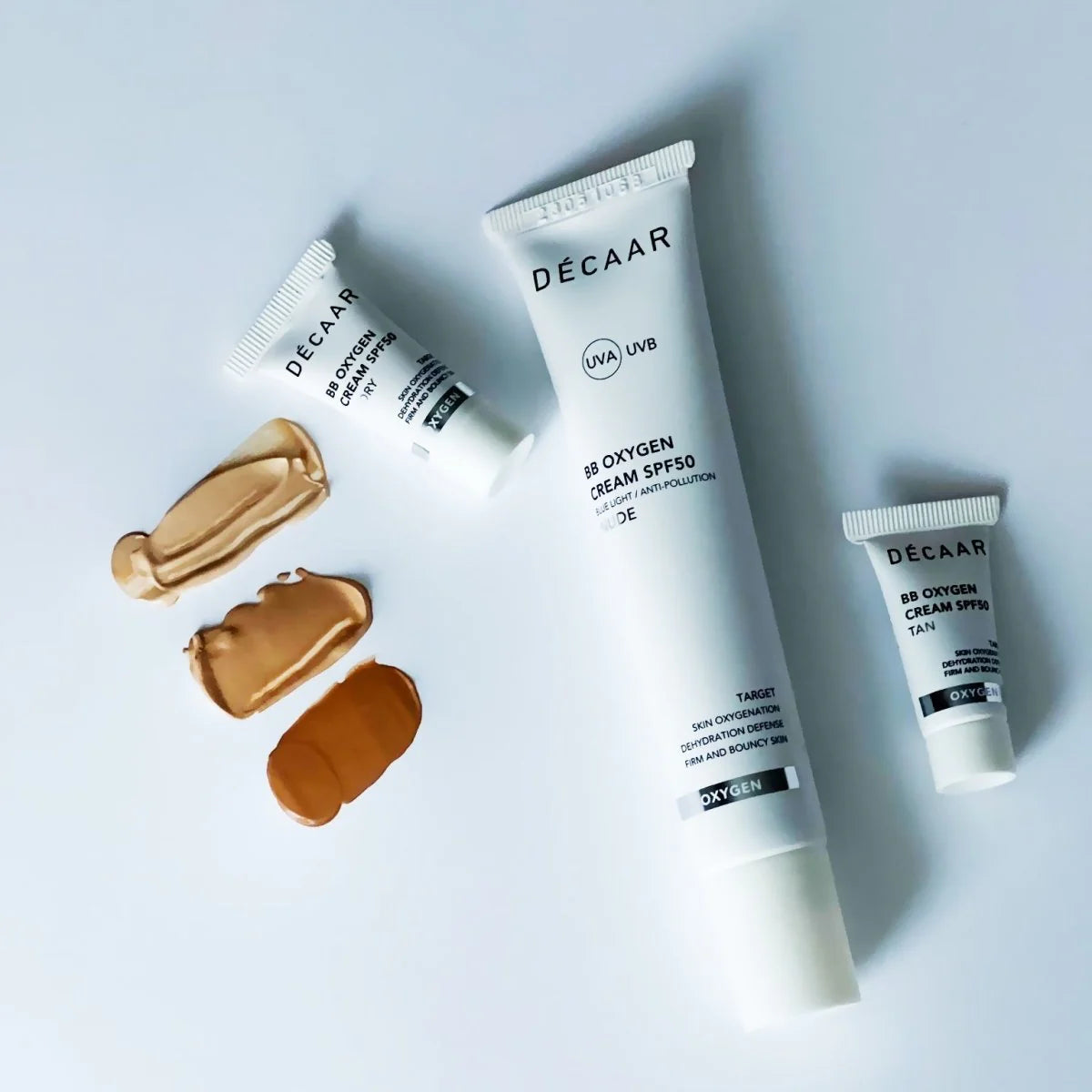 Decaar OXYGEN BB CREAM SPF50 MĖGINĖLIS IVORY 3g.