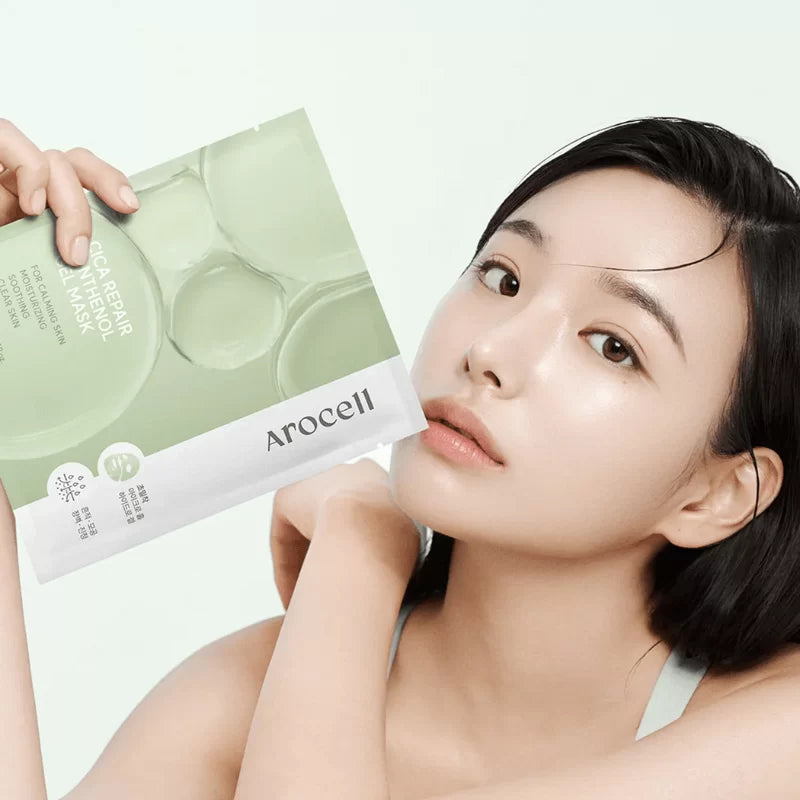 Arocell Cica Repair Panthenol Gel Mask veido kaukė