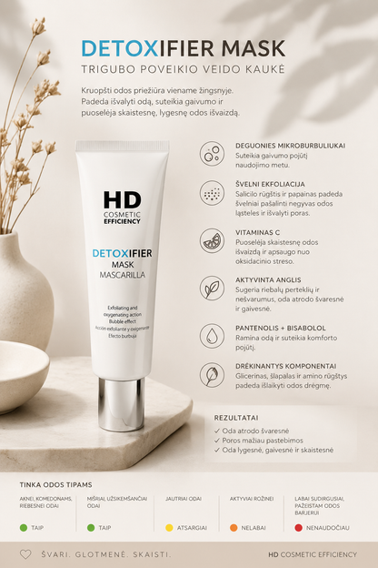 HD DETOXIFIER VEIDO KAUKĖ, 50 ML