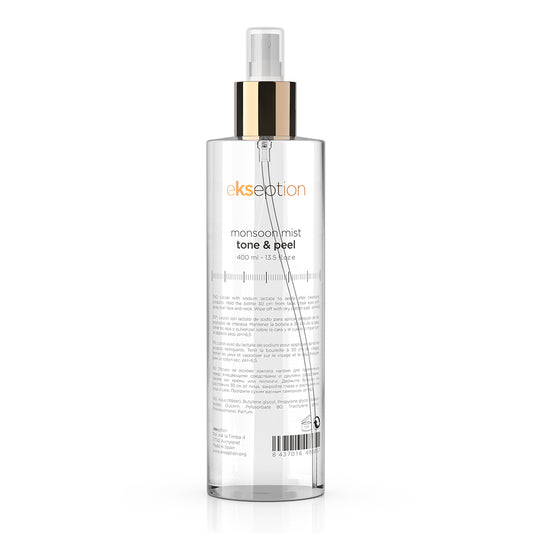 Monsoon Mist Tone & Peel/ Gaivinamasis ir drėkinamasis purškiamas tonikas, 400 ml