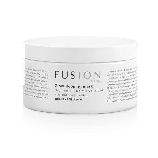 Fusion GLOW SLEEPING MASK/ Naktinė šviesinamoji kaukė prieš odos senėjimą, 100 ml