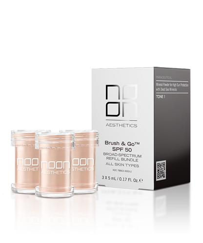 NOON BRUSH&GO ŠEPETĖLIO PAPILDYMAS RIEBIAI ODAI (Tone 02), 1x5 G
