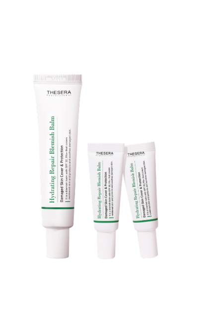 THESERA HYDRATING REPAIR BLEMISH BALM VEIDO KREMAS SU SPALVA SPF 30, 10 ML (2 atspalvis)