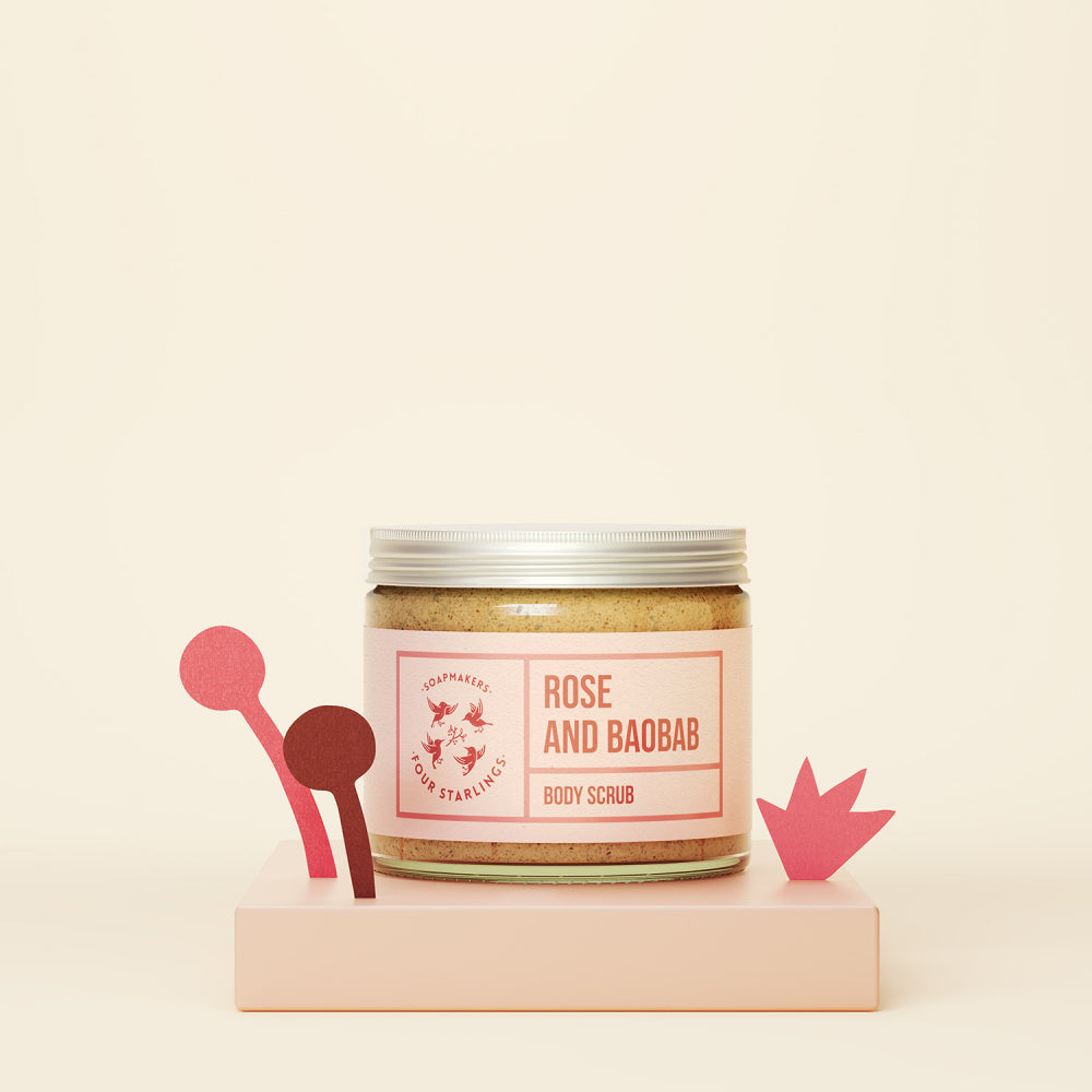 Four Starlings🐦‍⬛ “Rožė ir baobabas“ - cukraus šveitiklis 250ml.