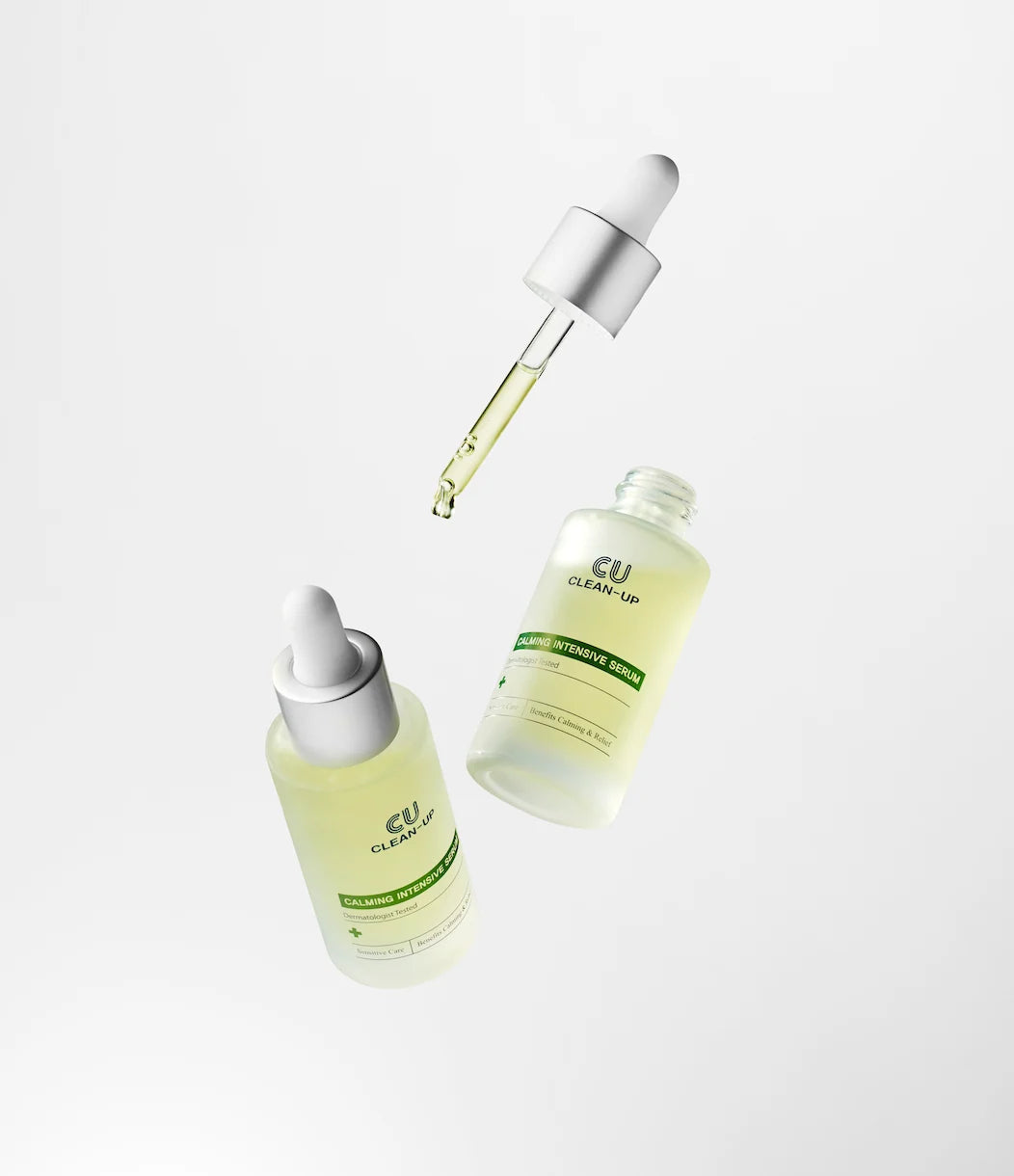 CUSKIN CLEAN-UP INTENSYVIAI RAMINANTIS VEIDO SERUMAS SU VITAMINU K SKIRTAS JAUTRIAI IR PROBLEMINEI ODAI, 30ML
