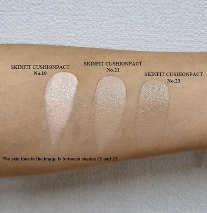 CUSKIN INOVATYVUS CUSHION MAKIAŽO PAGRINDAS SU KEIČIAMU UŽPILDU SPF50+ PA+++, 15G + 15G (21 spalvos nr.)
