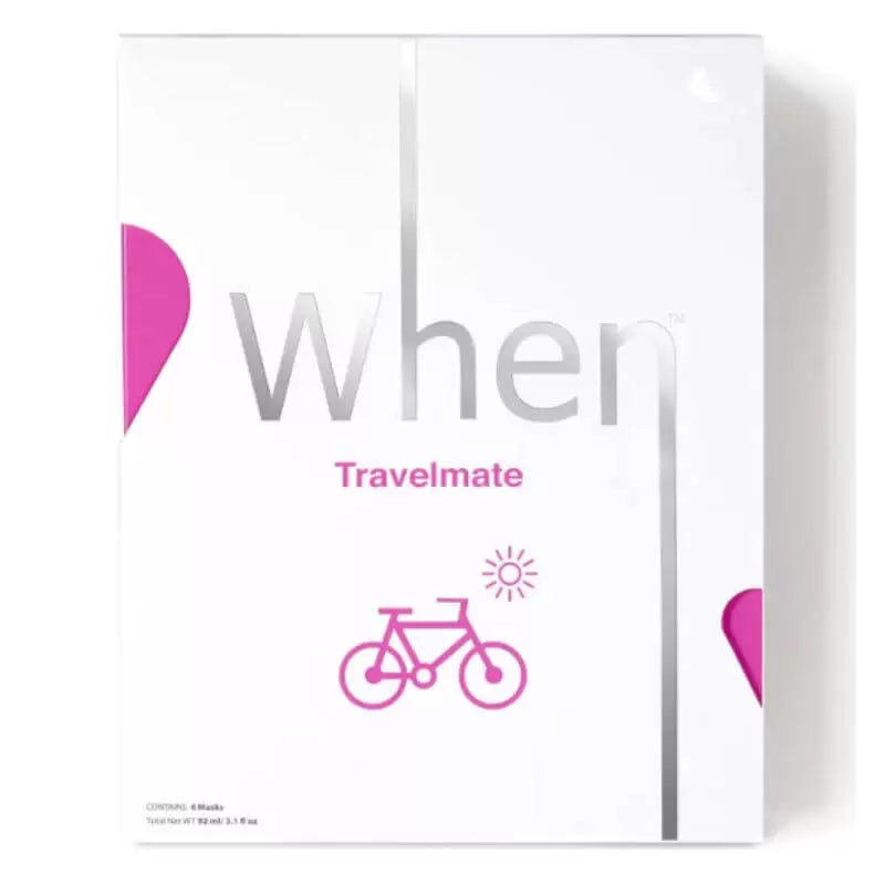 When® Travelmate drėkinanti ir gaivinanti bioceliuliozinė lakštinė kaukė