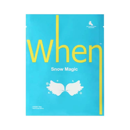 When® Snow Magic drėgmės ir švytėjimo suteikianti bioceliuliozinė lakštinė kaukė