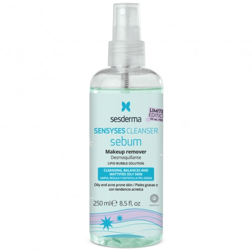 SESDERMA SENSYSES SEBUM LIPOSOMINIS MAKIAŽO VALIKLIS (Riboto leidimo produktas), 250 ML